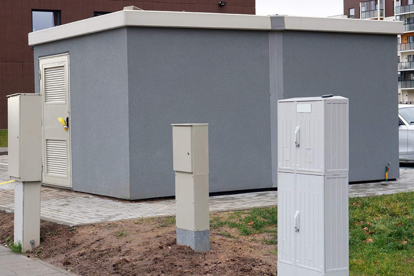 Trafo­stationen bei Steffen Hoffmann Elektrotechnik in Waldtann